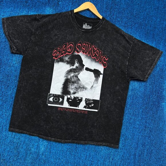 Bad Omens Like A Villain Lyrics Vintage wash tshirt size 2xl - Picture 3 of 4